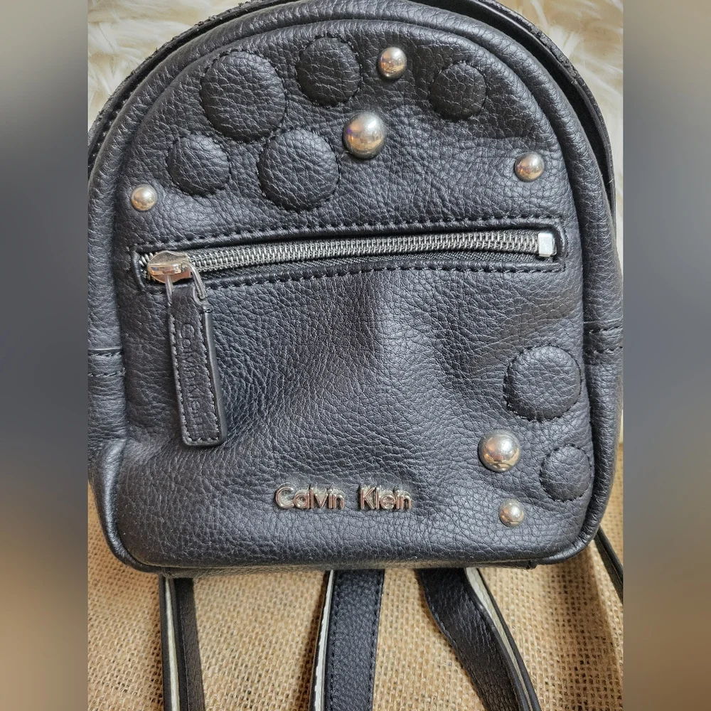 Calvin Klein mini backpack purse cute circle details
